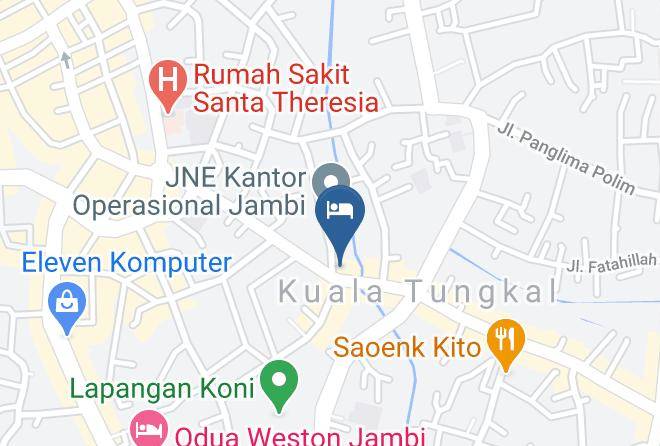 Kota Jambi - Evan Hotel Jambi Maps