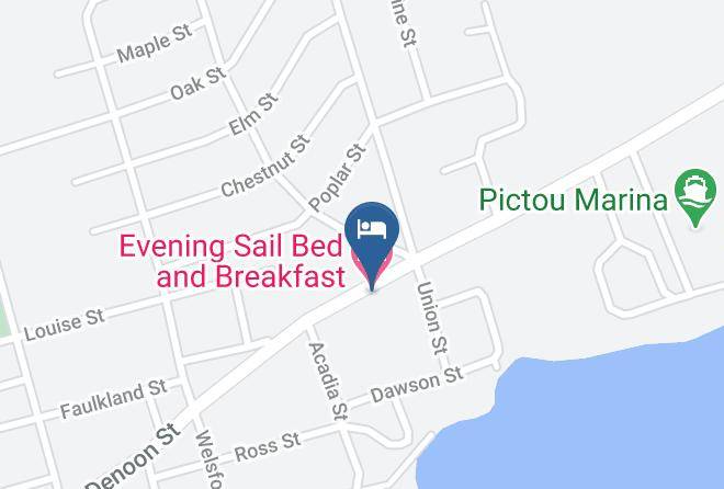 Pictou - Evening Sail Bed And Breakfast Maps