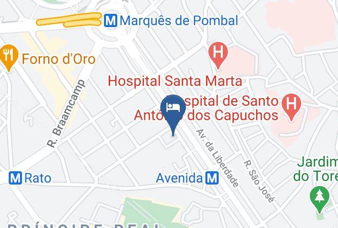 Lisbon - Ever Lisboa City Center Hotel Maps