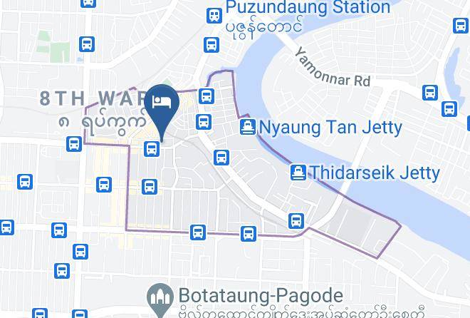 Yangon West - Everest Hotel Maps