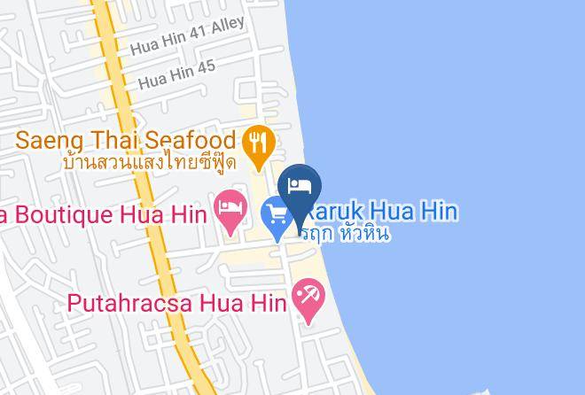 Amphoe Hua Hin - Green Gallery Beach Boutique Hotel Maps