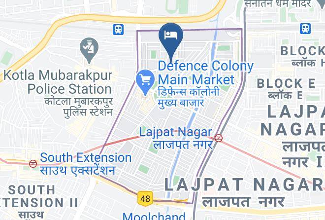 New Delhi - Evergreen Delhi Bed And Breakfast Maps