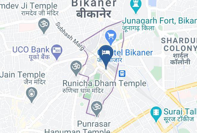 Bikaner - Evergreen Hotel & Restaurant Maps