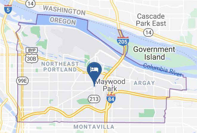 Multnomah - Evergreen Inn & Suites Portland Airport Maps