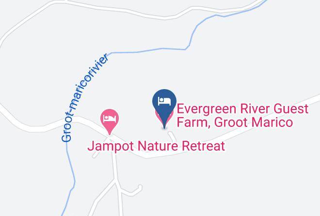 Evergreen River Guest Farm Groot Marico Map - North West - Ngaka Modiri Molema