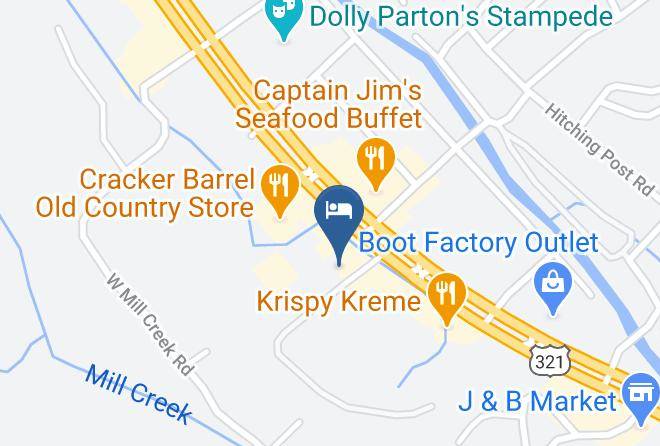 Sevier - Evergreen Smokey Mountain Lodge & Cva Maps