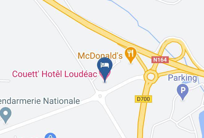 Cotes D Armor - Couett' Hotel Loudeac Maps