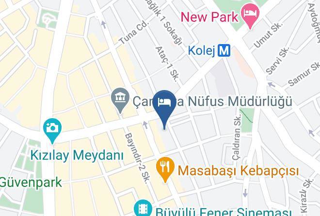 Cankaya - Evkuran Hotel Maps