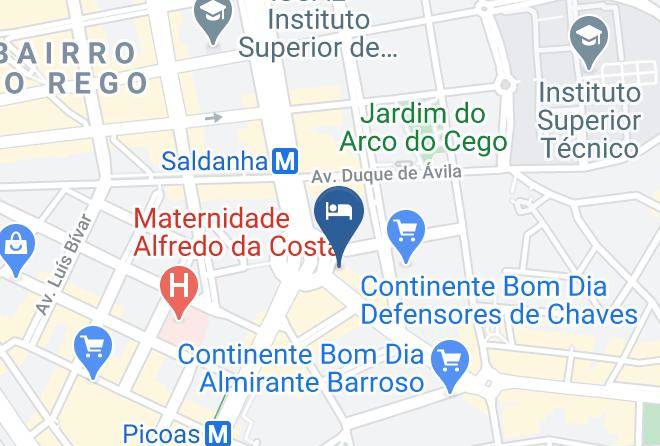 Lisbon - Evolution Lisboa Hotel Maps