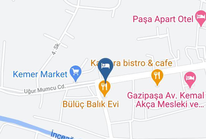 Gazipasa - Evon Otel Maps