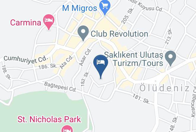 Fethiye - Evra Hotel Islami Butik Otel Maps
