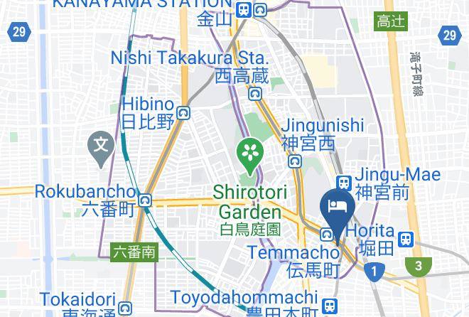 Nagoya City Atsuta Ward - Excel Inn Nagoya Atsuta Maps