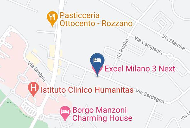 Milan - Excel Milano 3 Next Maps
