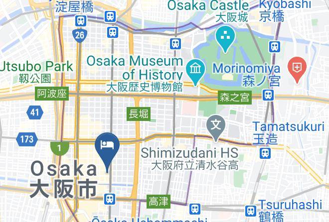 Osaka City Chuo Ward - Exe Higashi Shinsaibashi Maps