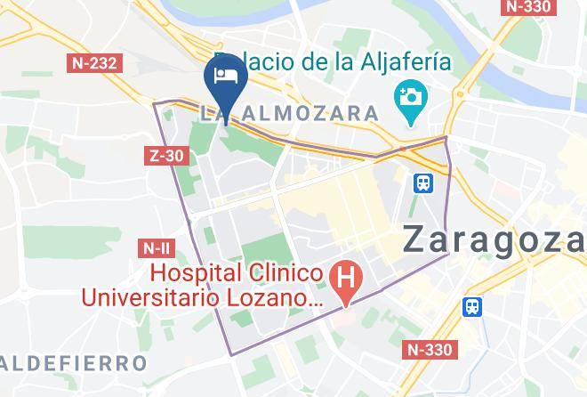 Zaragoza - Exe Plaza Delicias Maps