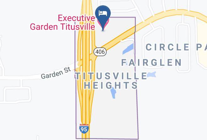 Executive Garden Titusville Hotel Map