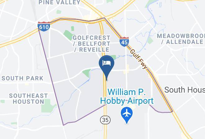 Executive Inn & Suites Houston Map