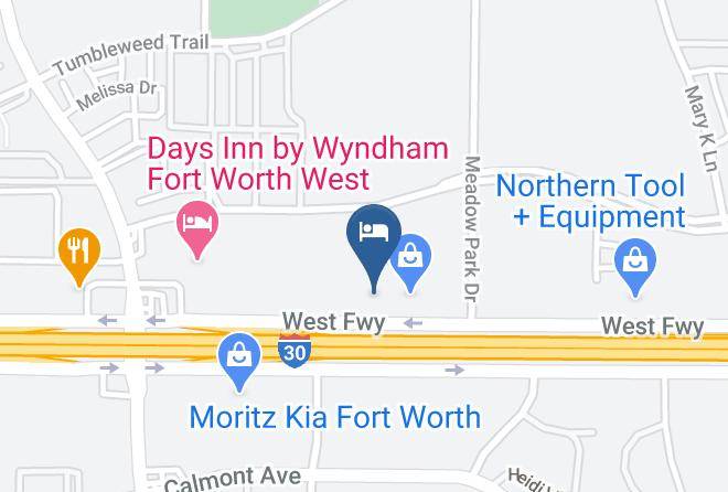 Executive Inn Fort Worth Map