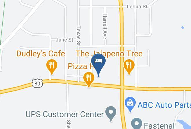 Executive Inn Longview Texas Map