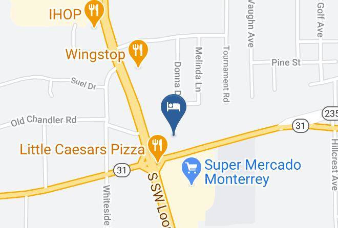 Executive Inn & Suites Tyler Map