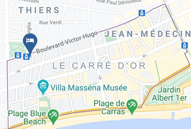 Maritime Alps - Hotel Victor Hugo Nice Maps