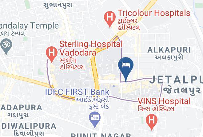 Vadodara - Hotel Express Towers Maps