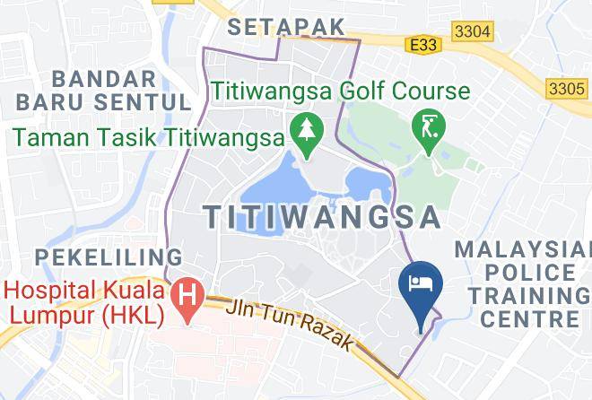 Kuala Lumpur - Exsim Expressionz Professional Suites Tun Razak Maps
