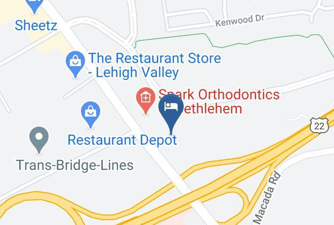 Extended Stay America Allentown Bethlehem Map