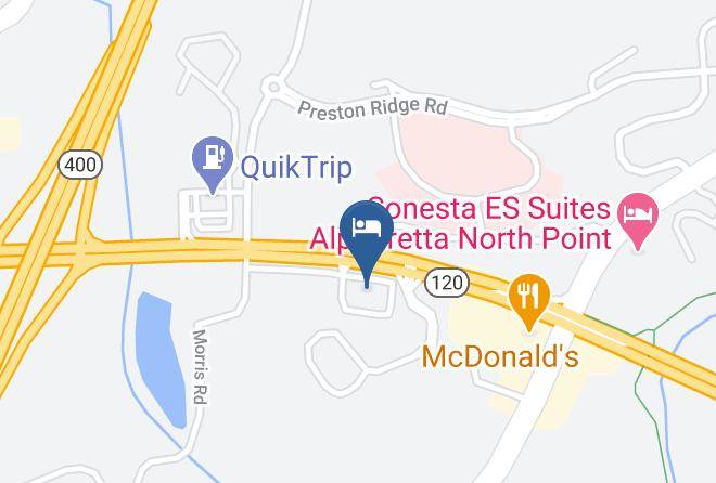 Fulton - Extended Stay America Atlanta Alpharetta Northpoint East Maps