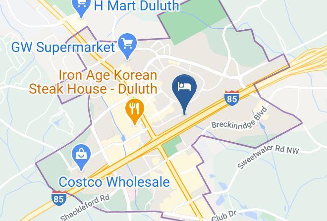 Gwinnett - Extended Stay America Atlanta Gwinnett Place Maps