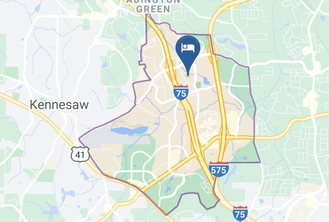 Extended Stay America Atlanta Kennesaw Chastain Rd Map