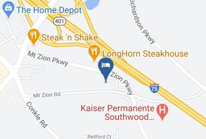 Extended Stay America Atlanta Morrow Map