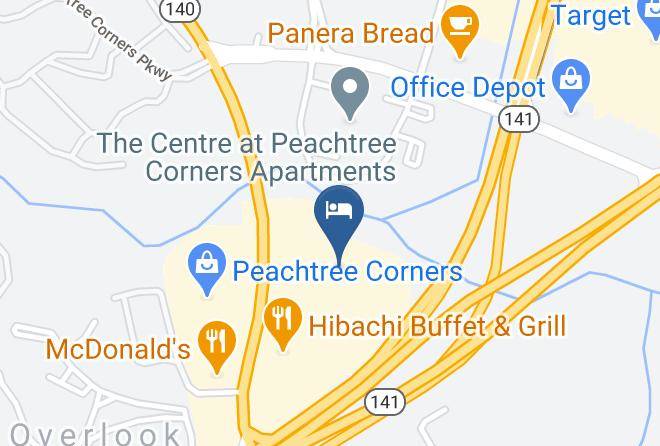 Extended Stay America Atlanta Peachtree Corners Map
