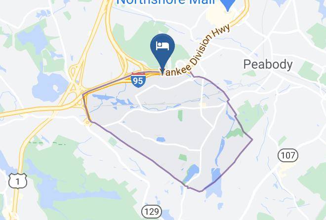Extended Stay America Boston Peabody Map