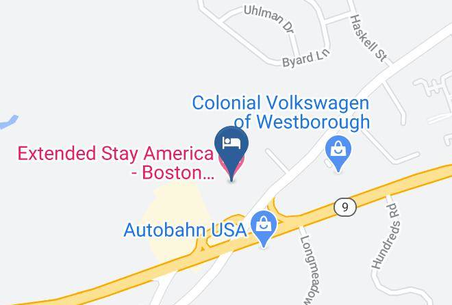 Worcester - Extended Stay America Boston Westborough East Main Street Maps