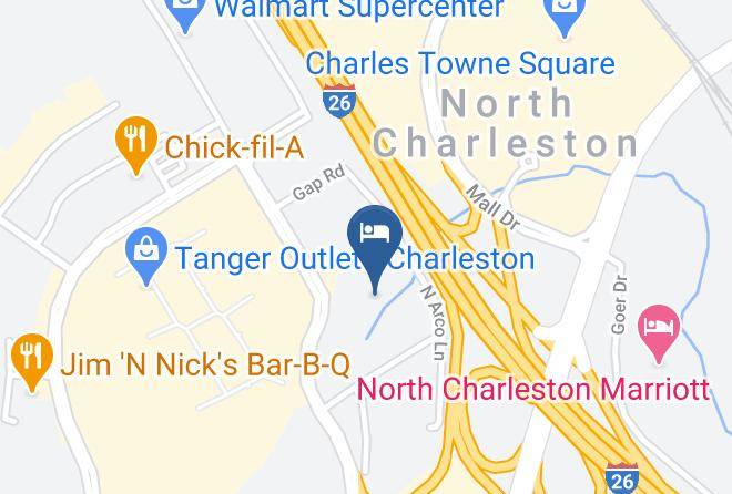 Charleston - Extended Stay America Charleston North Charleston Maps
