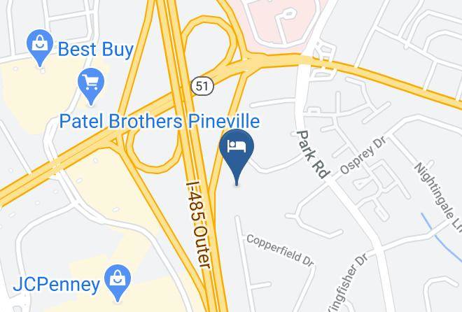 Mecklenburg - Extended Stay America Charlotte Pineville Park Rd Maps