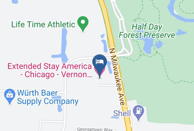 Lake - Extended Stay America Chicago Vernon Hills Lincolnshire Maps