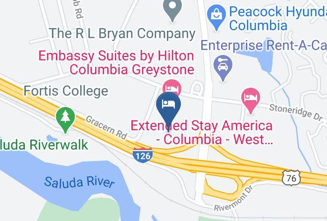 Richland - Extended Stay America Columbia West Interstate 126 Maps