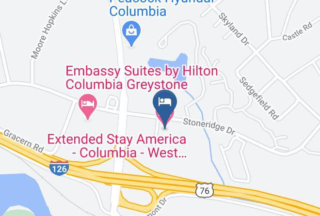 Richland - Extended Stay America Columbia West Stoneridge Dr Maps