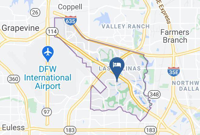 Dallas - Extended Stay America Dallas Las Colinas Carnaby St Maps