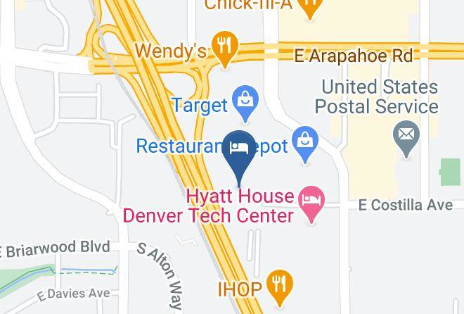 Extended Stay America Denver Tech Center South Greenwood Village Map