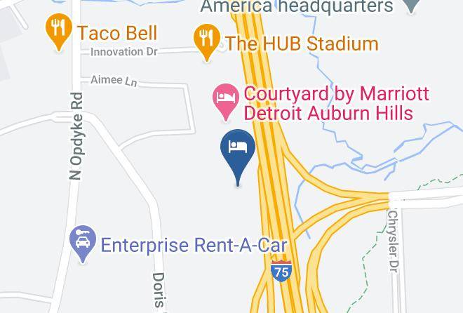 Extended Stay America Detroit Auburn Hills I 75 Map