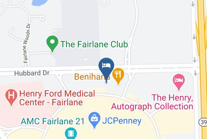 Wayne County Fairlane Town Center - Extended Stay America Detroit Dearborn Maps