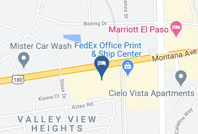 El Paso - Extended Stay America El Paso Airport Maps