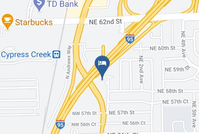 Extended Stay America Fort Lauderdale Cypress Creek Andrews Ave Map