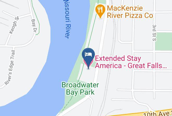 Cascade - Extended Stay America Great Falls Missouri River Maps