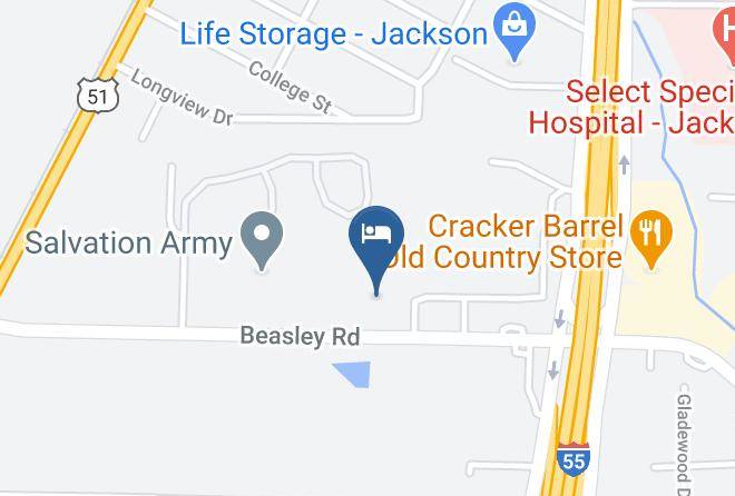 Hinds - Extended Stay America Jackson East Beasley Road Maps