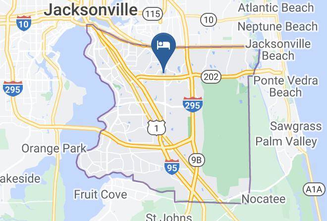 Extended Stay America Jacksonville Deerwood Park Map