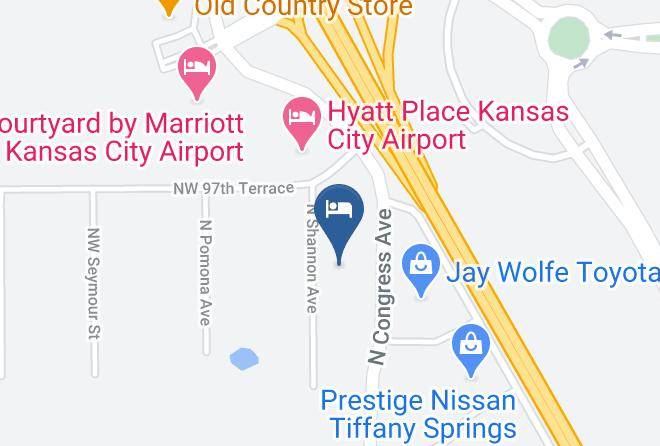 Platte - Extended Stay America Kansas City Airport Tiffany Springs Maps